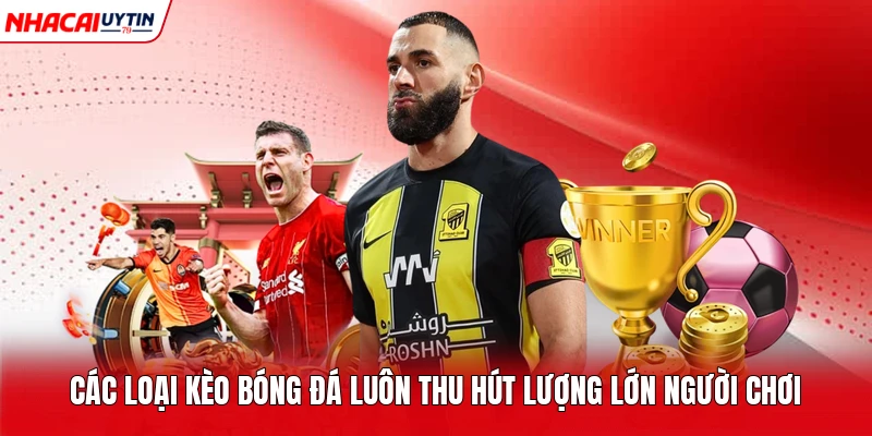 Các loại kèo bóng đá luôn thu hút lượng lớn người chơi
